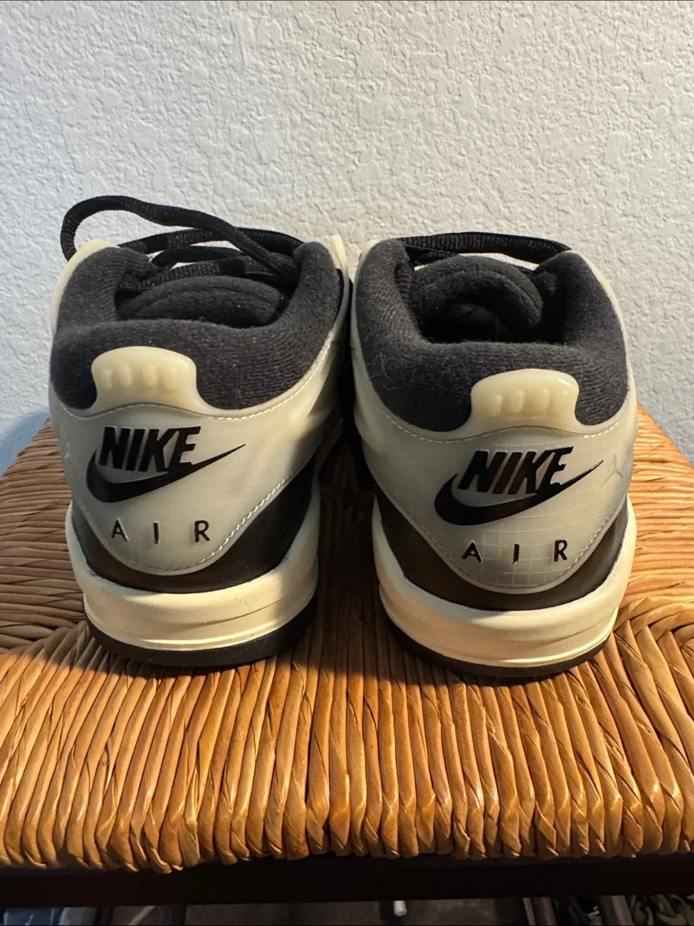 Jordan Low-Top Sneakers in Black, Cream with Red Jumpman